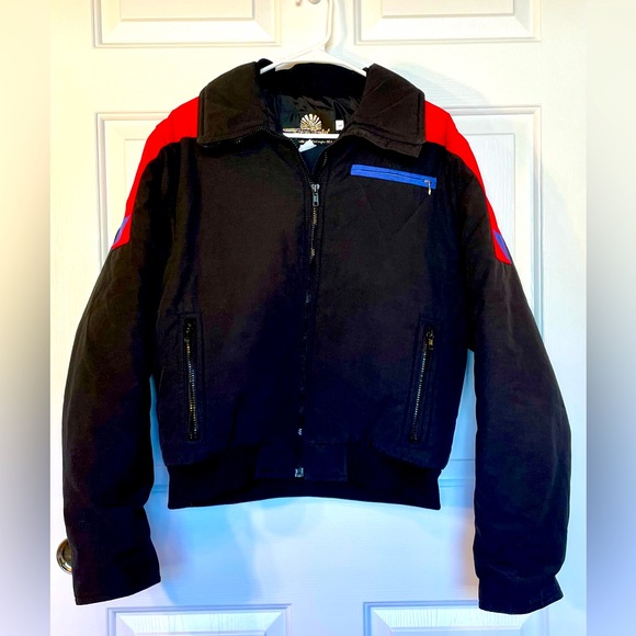 Vintage Breezin’ Performance Ski Wear black jacket, size L - Picture 1 of 13
